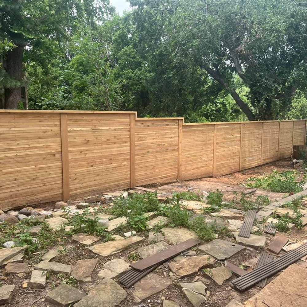 Cedar Privacy Fence Installation