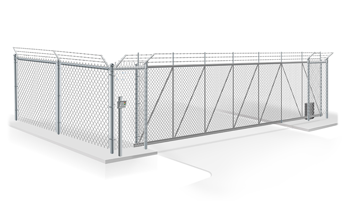 Oklahoma City commercial cantilever gate contractor