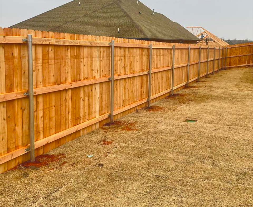 wood or steel fence in okc